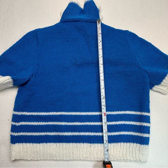 Vintage handmade cropped chunky knit sweater - Picture 5 of 8